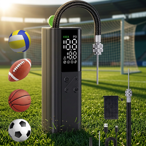 Pompe à ballon électrique portable, gonfleur d'air numérique avec accessoires pour basketball, football, volley-ball, soccer - Product Image 2