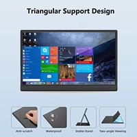 Moniteur Portable 18,5 Pouces 1080p, Écran Tactile IPS FHD Haute Luminosité 450 Nits pour Ordinateur Portable et Jeu