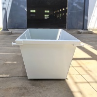 Poubelle de construction extérieure | Benne à déchets en acier galvanisé de 6 m³ | Support OEM/ODM
