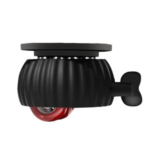 Mini roulettes pivotantes 50 mm avec frein, adhésives et silencieuses pour meubles - Product Image 1