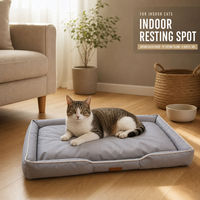 Tapis pour animaux de compagnie en tissu Oxford, lit pour chien imperméable, coussin antidérapant pour toutes les saisons