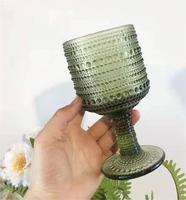 Offre Spéciale – Gobelet à Vin Vert Transparent Personnalisable, Luxe Moderne, Durable, Tendance, Sans Plomb, 210-300 ml, Style Campagne