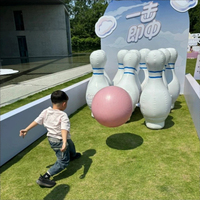 Jeu de quilles gonflables grandeur nature, accessoire sportif géant pour l'extérieur, idéal pour le team building et les fêtes, outils de divertissement pour enfants