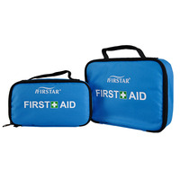 FIRSTAR Trousse de premiers soins personnalisée avec logo pour brûlures - Certifiée CE pour une utilisation d'urgence en extérieur, à la maison et au bureau