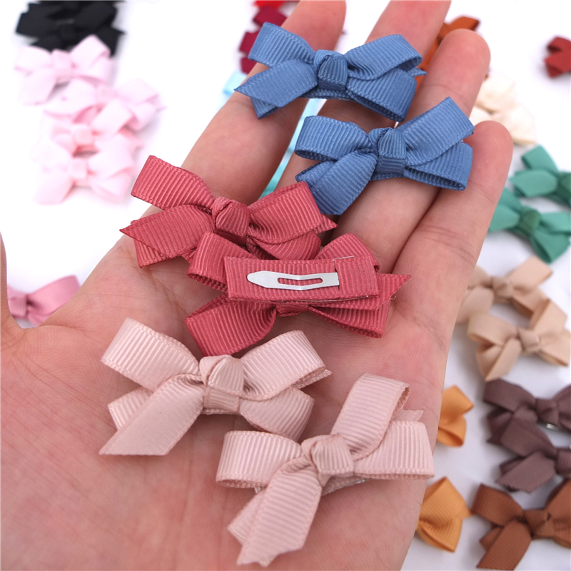 Малыш заколки бутик мини лук заколки для волос крошечные Hairbow для маленьких девочек подарок для новорожденных малышей, бант для волос аксессуары