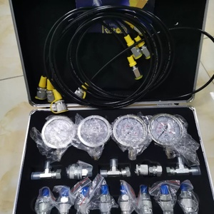 4 <b>Gauge</b> Pressure <b>Measuring</b> Instruments Testing <b>Tool</b> Kit, Excavator Hydraulic Pressure 4 <b>Gauge</b> Set - Product Image 6