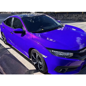 Venta al por mayor PET TPU Cast Polymeric HD Aurora Explode Purple Car Wrap Vinilo 1.52X1 8M/5X60FT Tamaño de rollo completo Directo de fábrica - Product Image 2