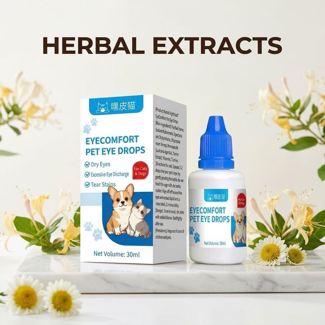 OEM ODM Pet Eye Care Drops Tear Stain Remover for Dog Cat Microcyn Formula Non-Irritating Eye Wash 30ml