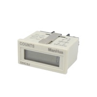 Compteur numérique électronique Manhua DHC3J DC12V 24VDC à 6 chiffres avec réinitialisation frontale, plage miniature de 1 à 999 999, 10 comptes/seconde