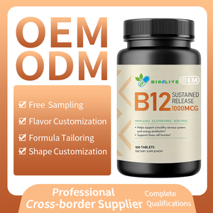 Compresse Vegane di Vitamina <span class=keywords><strong>B12</strong></span> a Rilascio Prolungato di Alta Qualità - Formula Personalizzata per il Supporto della Salute Cerebrale - Product Image 3