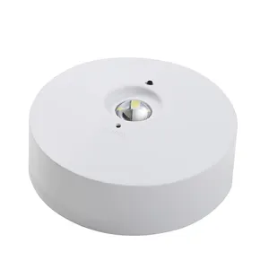 Fabbrica creativa ignifuga astuccio emergenza Luz De Emergencia LED antipolvere IP20 Round 2.5W luce di emergenza