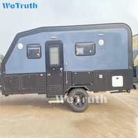 Wetruth Remorque de camping-car légère en aluminium aéronautique pour l'extérieur, charge utile de 500 kg, couleur personnalisable, utilisation tout-terrain, voyage