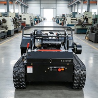 Último modelo de fábrica: Cortacésped de orugas con control remoto y dirección cero, con disco de corte de 1000 mm, tipo desbrozadora
