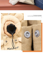 Conception d'ours en peluche mignon portable à l'extérieur pour animaux de compagnie chat transporteur sac à dos sac chat pliable confortable chiot sacs de transport