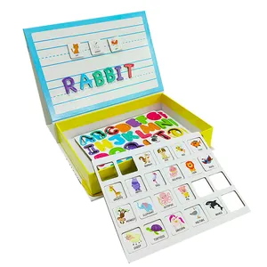 사용자 정의 만화 마그네틱 책 교육 세트 직소 퍼즐 로고가있는 바쁜 그림 장난감 3 세 이상 어린이에게 적합한 게임