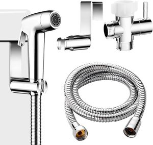 Custom Stainless Steel Modern Handheld Bidet Sprayer <b>Set</b> Vertical <b>Spray</b> Easy Installation Single Hole for Bathroom Toilet 3-Year - Product Image 1