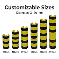 Protection de colonne en PVC à enfiler pour rayonnages de palettes, pour chariots élévateurs, entrepôts et centres de distribution, protection des montants de rayonnage