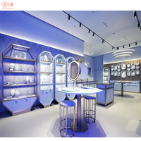360 °   Vitrine rotative pour bijoux avec couvercle en verre, étagère de présentation de bijoux peu encombrante pour comptoirs de vente au détail
