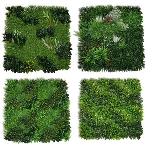 แผ่นพลาสติกกันรังสียูวีขนาด 100x100 ซม. ขายส่ง สำหรับตกแต่งผนังสวนแนวตั้งภายนอกอาคาร ร้านอาหาร ฉากหลัง ผนังหญ้าเทียม - Product Image 2