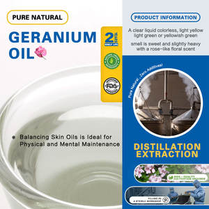 オーガニックゼラニウムエッセンシャルオイルバルクヘアスパアロマセラピー100% ピュアナチュラルボディマッサージエッセンシャルオイル - Product Image 3