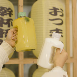 Botella de Agua Portátil de 1000 ml para Refrescos, Café, Leche, Té, Jugo, Botella de Bebidas de Plástico de 1 Litro - Product Image 2