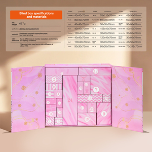 Scatola Calendario dell'Avvento Pieghevole Personalizzata All'Ingrosso, Scatola Misteriosa Vuota di Lusso per Cosmetici e Gioielli - Product Image 2