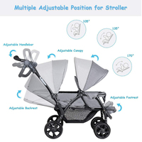 Justaucorps ménager pour poussette à deux roues, équipement de poussette combinée