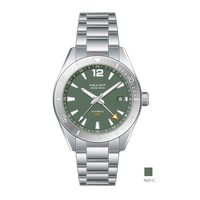Jam Tangan Pria Sporty Mewah Berkualitas Tinggi, Anti Air, dengan Tali Baja Tahan Karat, Mesin Jepang Nh34 GMT