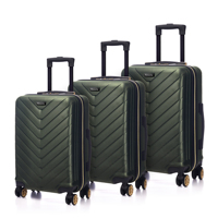 Luxueux personnalisable ABS valise à main à la mode ensemble de bagages de voyage Spinner roulette résistant à l'usure sac de voyage d'affaires