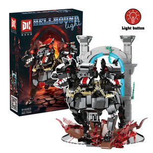 Dekechuangxiang 7044 Chien à trois têtes de la Porte des Enfers, Blocs de construction en plastique éducatifs et technologiques, 40 pièces à assembler - Product Image 6