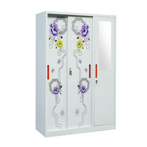Moderno design di grande capacità <span class=keywords><strong>armadio</strong></span> in ferro su misura porta <span class=keywords><strong>scorrevole</strong></span> per <span class=keywords><strong>cameretta</strong></span> per bambini semplici armadi pieghevoli - Product Image 2