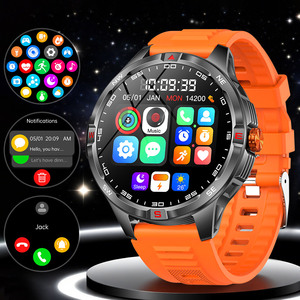 Reloj Inteligente V45 Negro Naranja Marrón, Pantalla IPS de 360*360, Monitor de Actividad Física, Responde Llamadas, Banda <span class=keywords><strong>H</strong></span>, 1020mAh, IP68 Resistente al Agua, Relojes para Adultos - Product Image 2