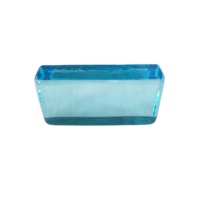 Brique de verre rectangulaire transparente en gros 200*100*50mm, bloc de verre thermofusible pour salle de bain, hôtel, hall