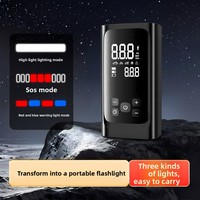 Démarreur de voiture d'urgence 12V avec compresseur d'air, démarreur de secours 1000A, charge rapide USB, gonfleur de pneus portable