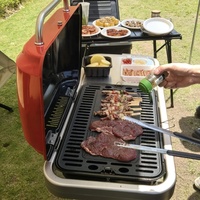 Nouveau Barbecue Pliant Portable en Alliage d'Aluminium 2026 pour 3-5 Personnes avec Dispositif de Sécurité Anti-Flamme, Facile à Nettoyer, Idéal pour le Camping et les Pique-niques en Extérieur