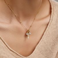Charme Diy Fine Mode Pendentif Collier Bijoux S925 Argent Lien Perle Chaîne Mama Alphabet 5a Zircone Pendentif Colliers