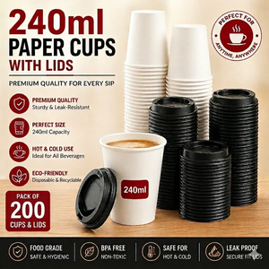 Bamboo Fiber Coffee <b>Cup</b> Wheat Straw Travel <b>Cup</b> 12OZ Plastic <b>Cup</b> with <b>Reusable</b> and Biodegradable Lid - Product Image 3