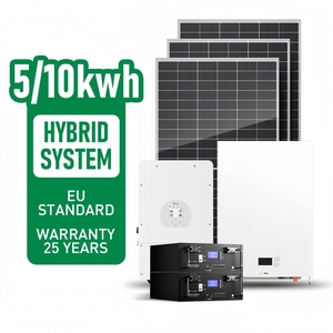 ระบบไฮบริดโซลาร์เซลล์ 5kW 10kW 15kW 20kW 50kW ระบบพลังงานแสงอาทิตย์แบบออฟกริด ชุดอุปกรณ์ครบชุด ระบบพลังงานแสงอาทิตย์สำหรับบ้าน - Product Image 6