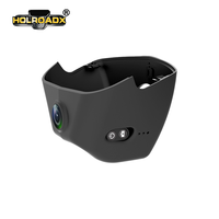 Caméra embarquée Holroadx noire 4K - Conçue sur mesure pour Honda CRV 2023-2026 - Angle large de 170 degrés - Double objectif - Enregistrement de vision nocturne
