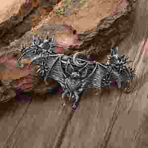 Gothic Bat Star Flower Hair Clip Three Dimensional Design Suitable <b>Braiding</b> Gothic Retro Style Dressing Texture Hair <b>Accessories</b> - Product Image 1