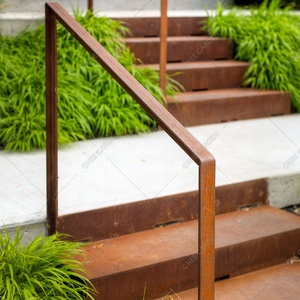 <span class=keywords><strong>Escalier</strong></span> de jardin antidérapant Projet extérieur Structure en acier Risers de <span class=keywords><strong>marche</strong></span> de jardin <span class=keywords><strong>Escalier</strong></span> en acier Corten antirouille - Product Image 4