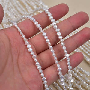 Perles de corail de 4-5 mm en forme d'abaque, pièce plate, mer rouge, bambou, semi-finies, longue chaîne, bricolage, bracelet, bijoux, perles en vrac - Product Image 2