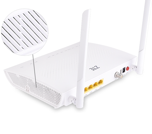 ZTE GPON ONU F625 - 4 Gigabit Ports, 2 Voice Ports & WiFi Support