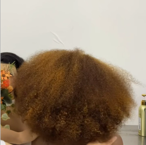 Parrucca Afro riccia <span class=keywords><strong>Big</strong></span> <span class=keywords><strong>Bang</strong></span> 4*4 13*4 trasparente in pizzo anteriore capelli umani parrucca marrone colore naturale pizzo frontale senza colla - Product Image 3