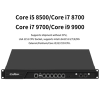 CWWK B250 PC de 19 pulgadas para montaje en rack, i5 8500, 6 puertos LAN, 2 puertos 10Gb SFP+, DDR4, hardware OPNsense, dispositivo de seguridad de red de 1U para montaje en rack.