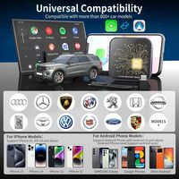 Adaptador Inalámbrico para Auto 3 en 1 con Carplay y Android Auto, Conexión Estable de Doble WIFI, OEM ODM, con 1 Año de Garantía