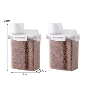 Hot bán 2L nhựa gạo hộp <span class=keywords><strong>2kg</strong></span> với iclined Spout Gạo Hạt lưu trữ hộp thực phẩm <span class=keywords><strong>container</strong></span> - Product Image 1