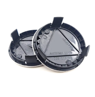 Emblèmes de voiture chromés personnalisés à 3 broches en ABS, enjoliveurs de moyeu de roue 75 mm pour Mercedes W205/W204/W212/W213/W166/W167/W222/W221/X253