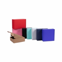 Boîte d'emballage express personnalisée ultra-résistante pour vêtements et sous-vêtements, en carton ondulé avec bande de déchirement et pelliculage mat