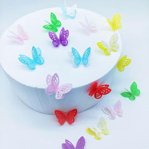 Commercio all'ingrosso della fabbrica <span class=keywords><strong>Topper</strong></span> della torta della farfalla della carta del mestiere per la laurea di Halloween feste di natale delle ragazze di Pasqua numero - Product Image 1